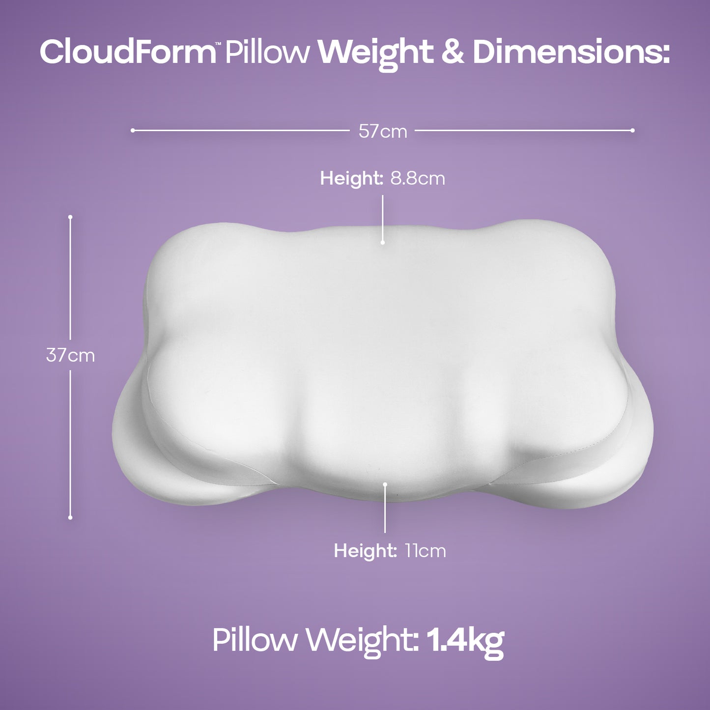 MySomnii™ CloudForm Pillow
